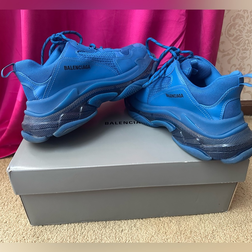 Balenciaga Triple S Sneaker 'Clear Sole - Deep Blue'